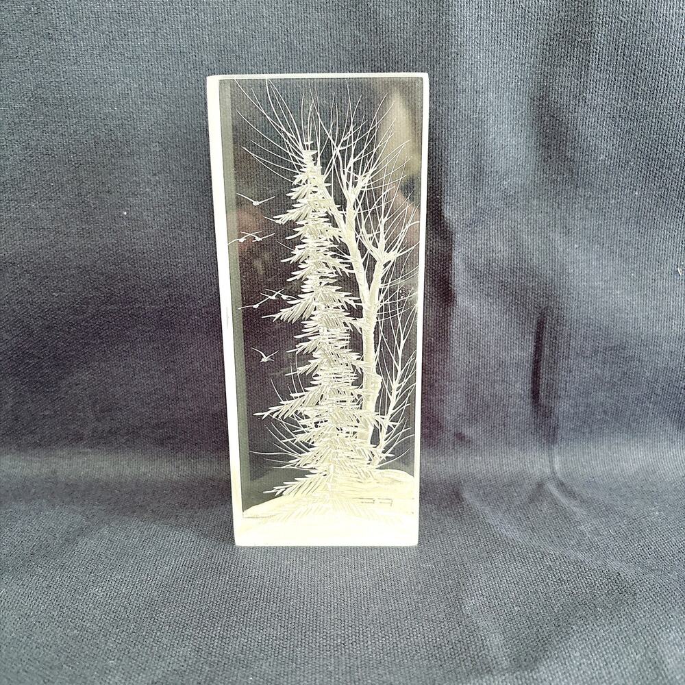 Frank R. Albrecht Reverse Carved Resin Sculpture - Picture 3 of 14